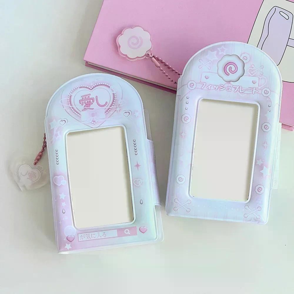 

Three Inch Photo Album Pendant Card Storage Photocard Holder Sweet INS Hollow Photo Album Idol Card Collection Book Wholesale