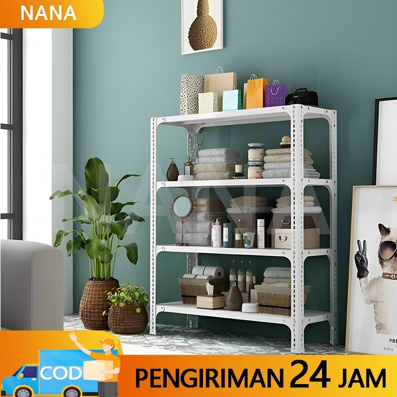 Rak Besi 100% Rak Dapur Serbaguna Besi Rak Susun Rumah Rak Supermarket Rak Barang Dagangan Rak Gudan