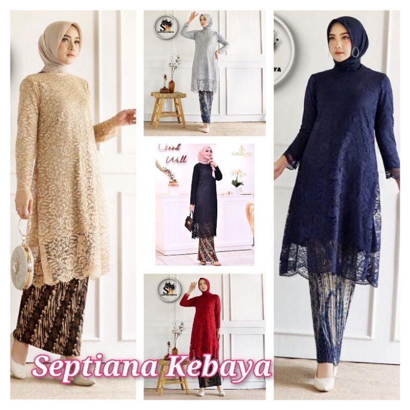 NEW PRODUCT SET kebaya tunik kurung - kebaya tunik jumbo - kebaya modern brokat /kebaya modern jumbo