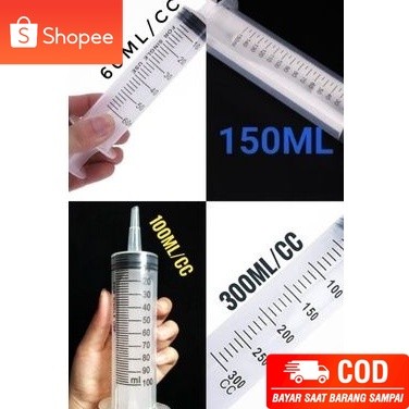 [KJ] Suntikan spuit syringe 60ml 100ml 150ml 300ml Termurah