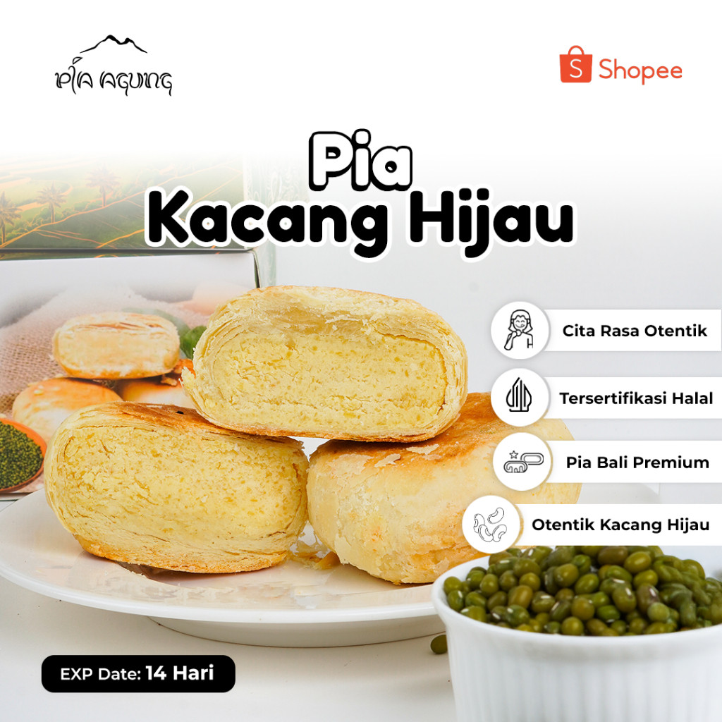 

Bakpia Kacang Hijau - Pia Bali Enak - Pia Agung Bali