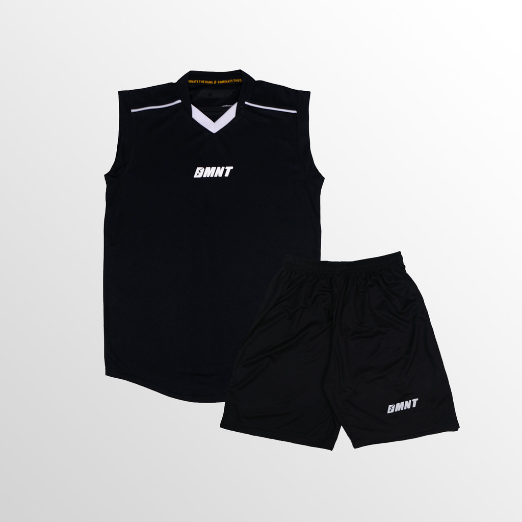 DMNT Jersey Setelan Teamwear Sleeveless Futsal Sepakbola Dixie Black