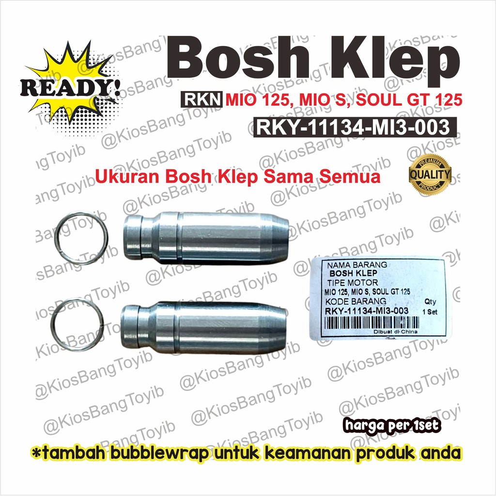 Bos Bosh Klep Yamaha Mio 125 Mio S Soul GT 125 MI3 (RKN/RIKEN)
