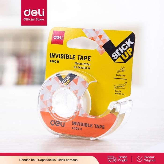 

Isolasi Transparan Deli EA30011 - Invisible Tape dengan Dispenser 18mm x 7.62m