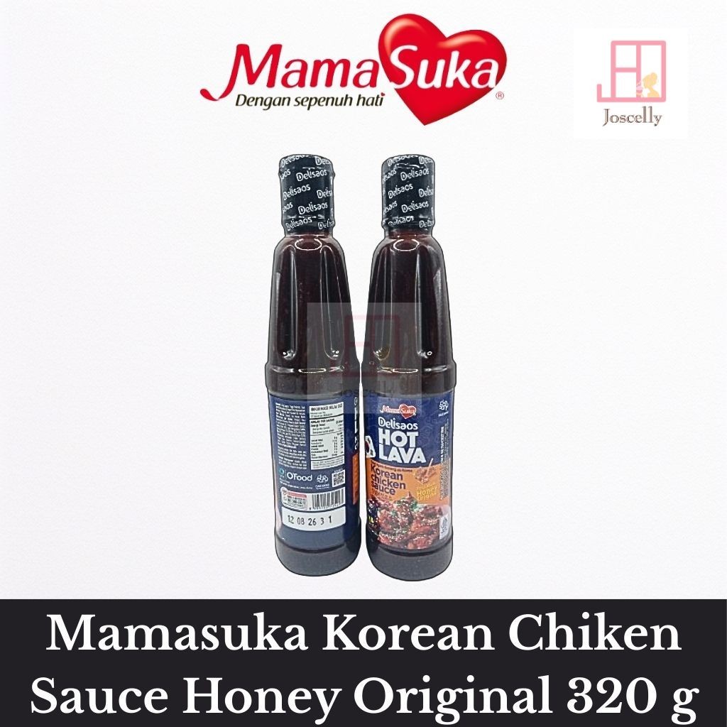 

JOSCELLY.ID MAMASUKA Delisaos Hot Lava Korean Chicken Sauce / Saus Ayam Goreng Ala Korea Honey Original 320 gr