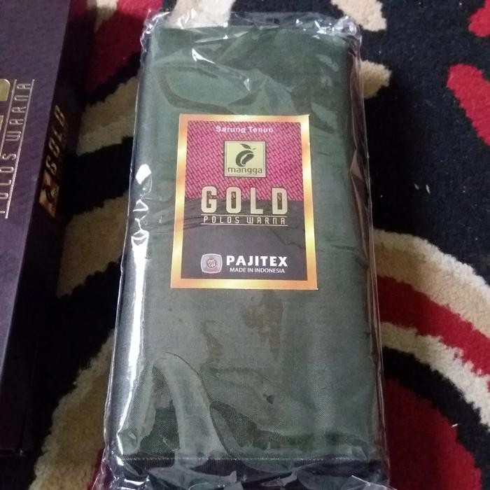 Sarung Mangga Gold Polos Warna - Hijau Tua Polos