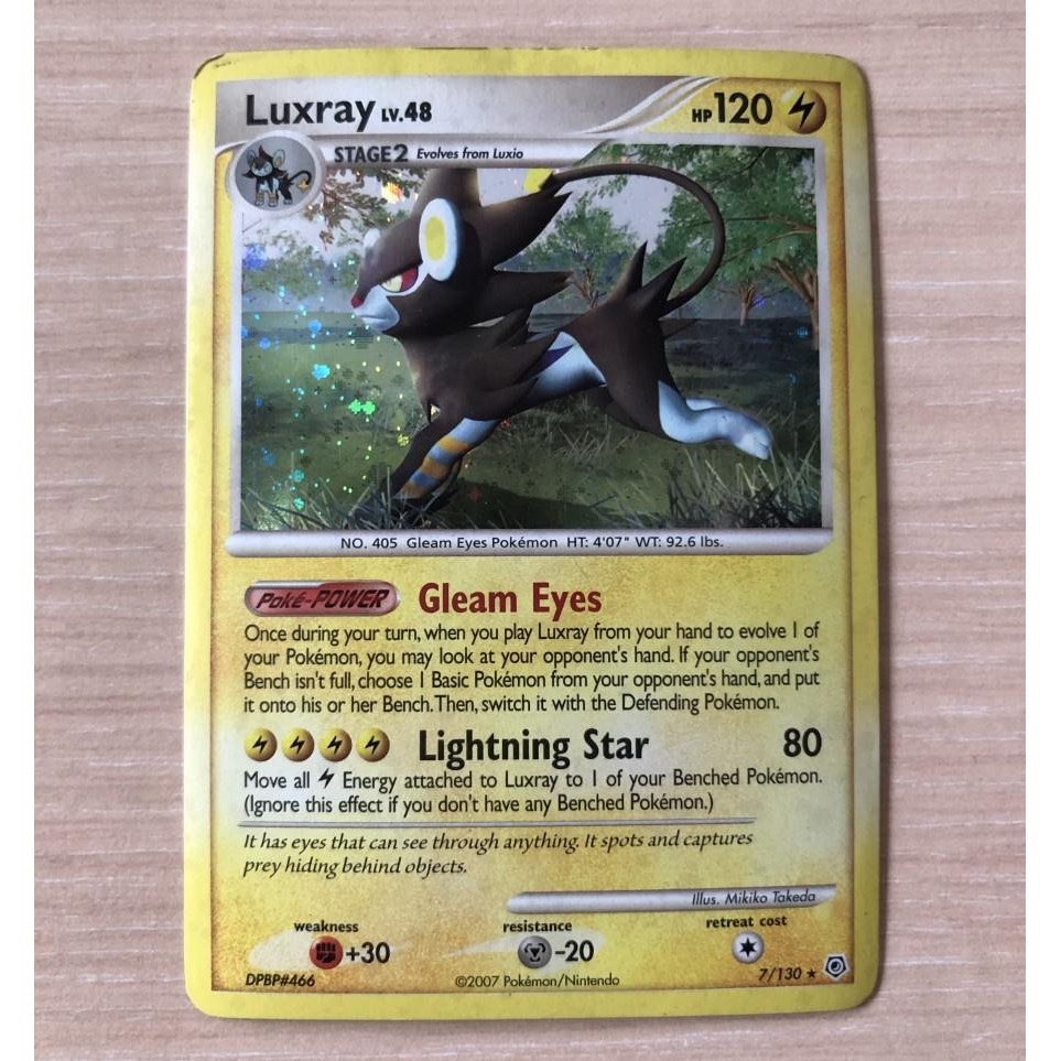 Luxray 7/130 Holo Rare Pokemon TCG Card Charizard Arceus Blastoise Ex