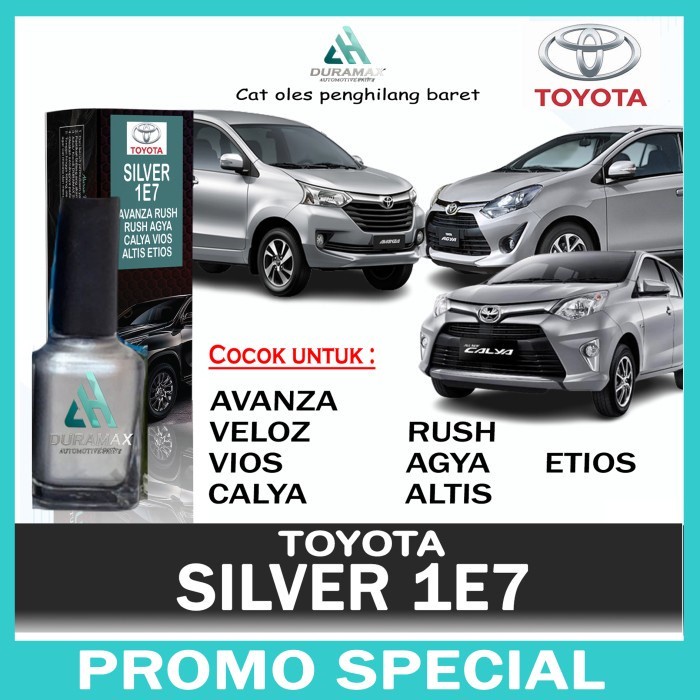Cat Oles Silver Metallic 1E7 Toyota Avanza Agya Rush Calya Etios