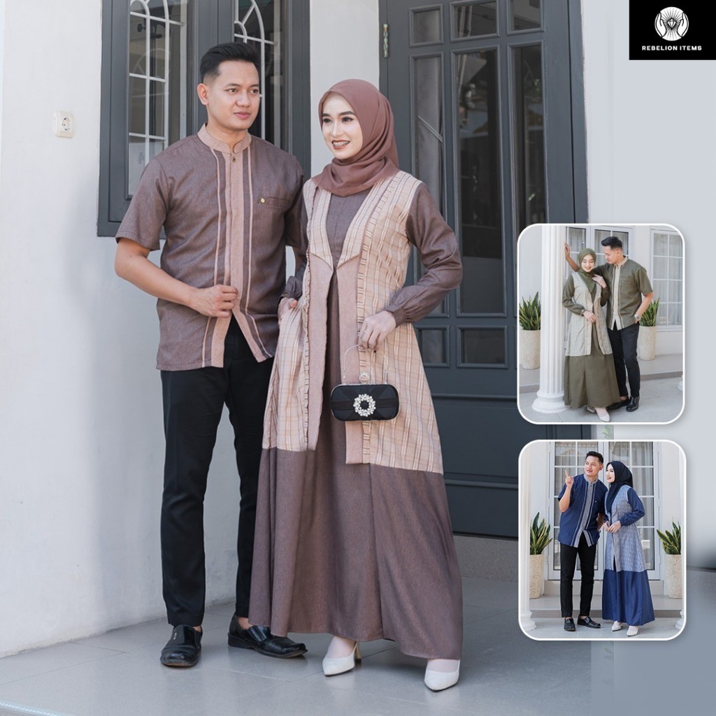 Silmi Official || Baju Kondangan Simple Elegan Wanita || Naraya Couple By Silmi Gamis Motif Terbaru 