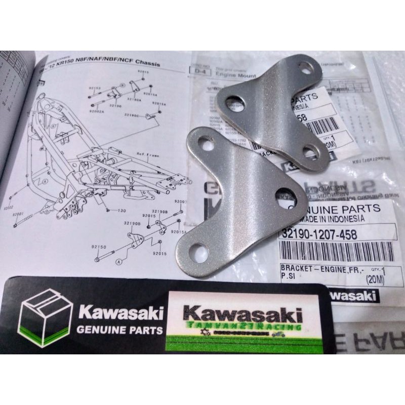 BREKET DUDUKAN MESIN DEPAN NINJA R SS R OLD