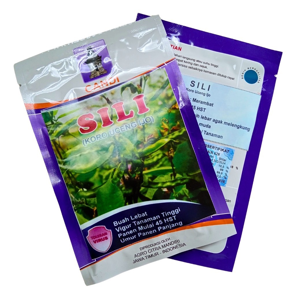 Benih Koro Uceng Ijo SILI 50gr Cap Candi Siap Panen 45 Hari