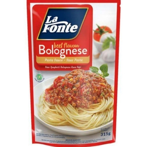 

la fonte saus pasta spaghetti beef bolognese saus rasa sapi bolognese 315 gr