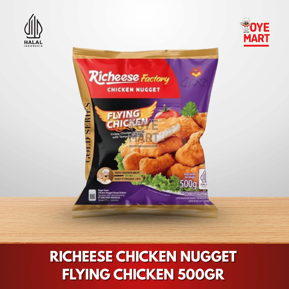 

RICHEESE CHICKEN NUGGET FLYING CHICKEN 500GR / NUGGET AYAM