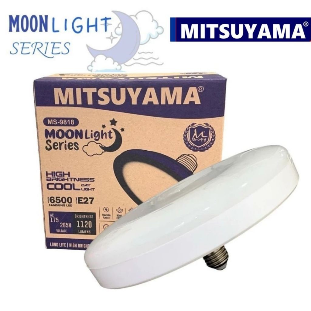 Mutiaradstore Mitsuyama Lampu Led Ms-9818 Moonlight Series Ufo Putih Cool Daylight - 99 Elektronik