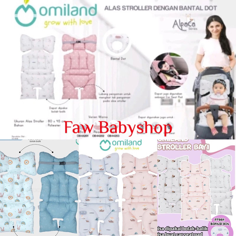 Alas Stroller + Bantal Dot Omiland