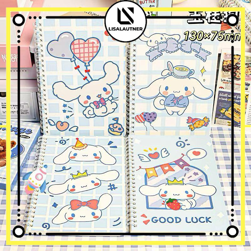 

HJK 4 Pcs Buku Note A5 Motip Lucu Karakter Anak Buku Tulis Buku Garis Anak Buku Note Kartun Lucu