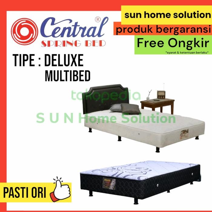 Springbed Multibed Central Deluxe Fullset 90 100 120 160 180 200 Kasur - 90x200, Tanpa Sandaran