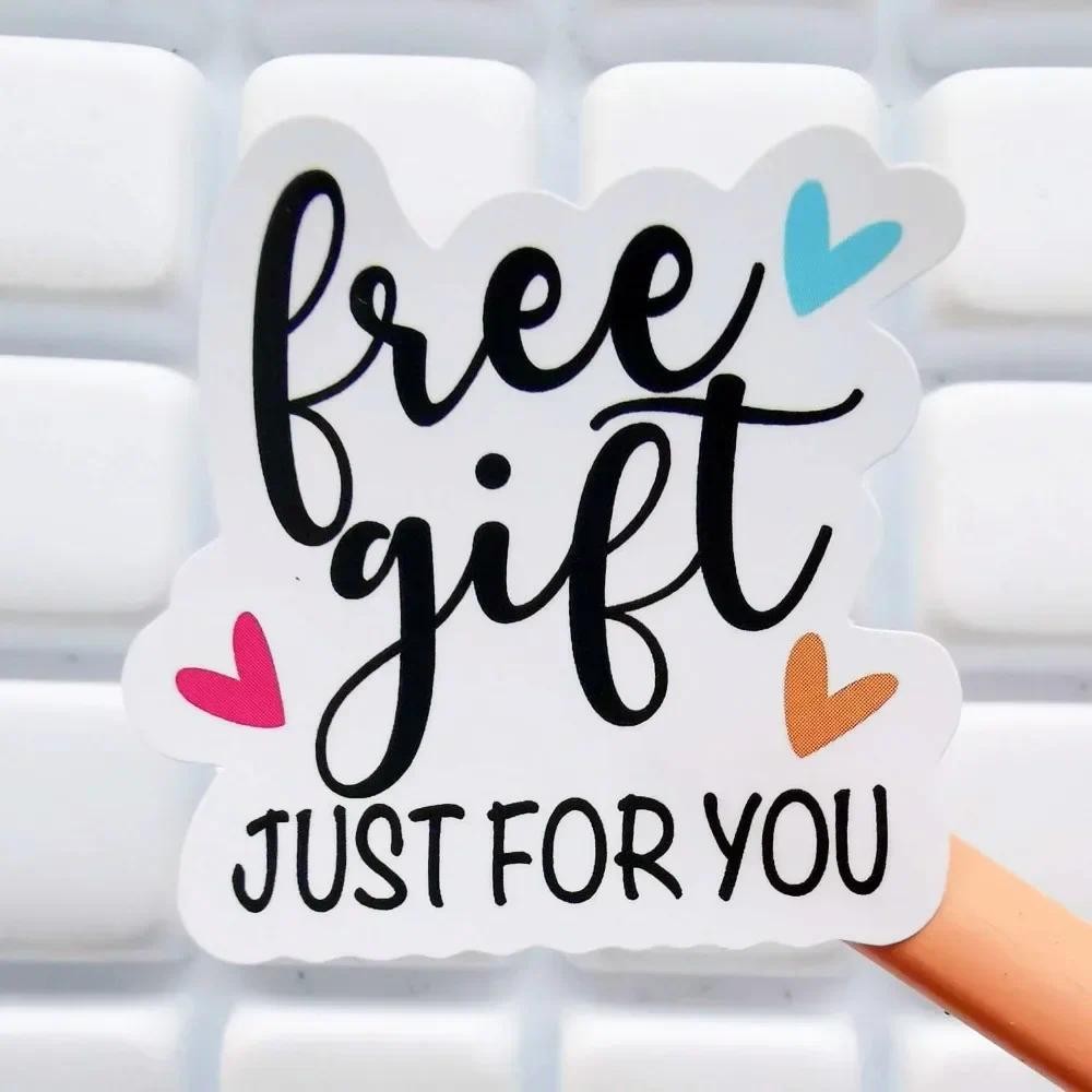

120pcs Just for You Free Labels Stickers Gift Thank You Small Business Stickers Irregular Shape Handmade Label for Packaging