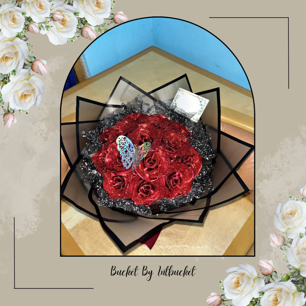 

PROMO!Bunga Pita Satin MAROON 10 Tangkai Bunga Buket Bunga Pita Satin Buket Wisuda Hadiah Ulangtahun WisudaREADY