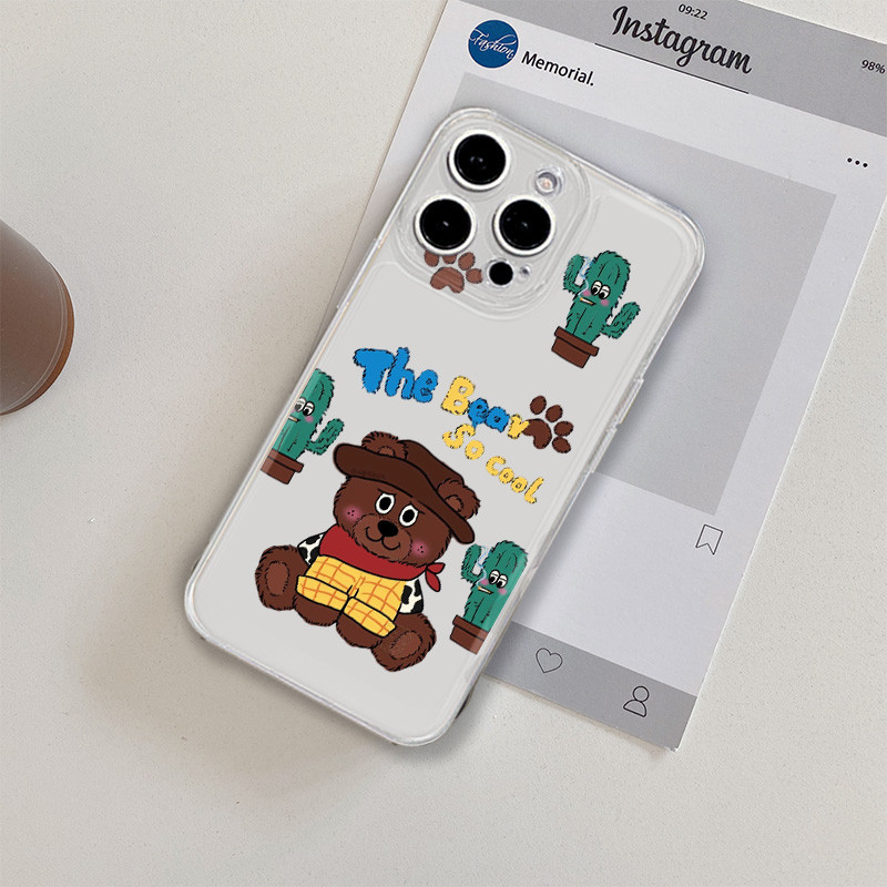 Graffiti Bison Art Transparent Silicone Phone Case Untuk Redmi Note 10 10T 11SE 10 Pro 10 Pro Max 10