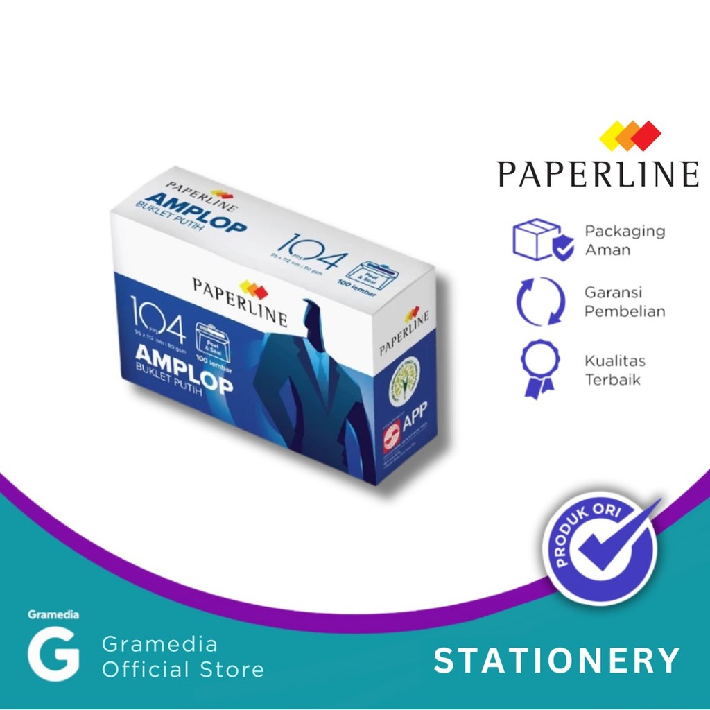 

Amplop Putih Polos Paperline Envelope 104 Pps