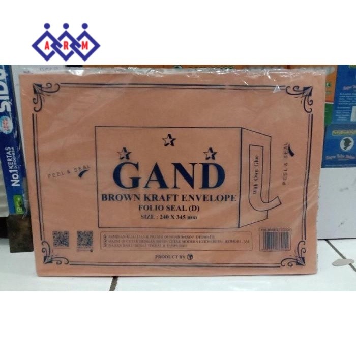 

GAND Amplop coklat folio seal ISI 100 + Best Seller