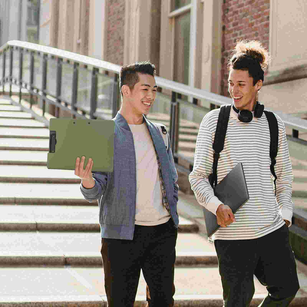 

Binder Writing Board Student Desk Document Holder Clipboard with Pen Plastic Tablet