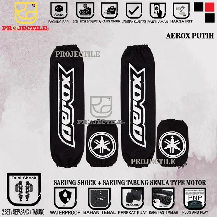 Sarung Shock Plus Sarung Tabung Aerox sarung shockbreaker cover shock Belakang YAMAHA AEROX, XMAX, N