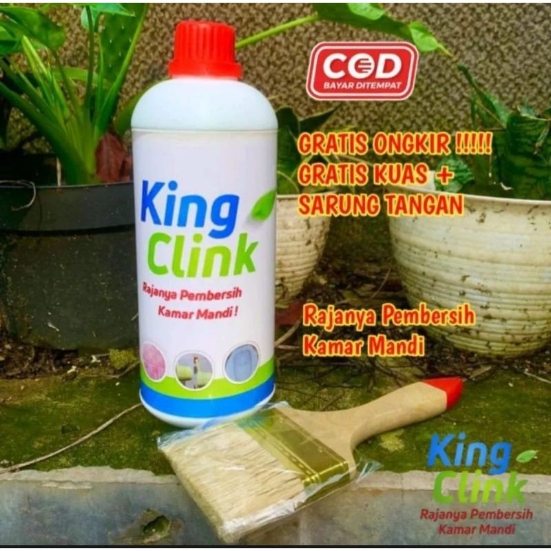 KING CLINK - Pembersih kerak lantai kamar mandi 500 ml.CO