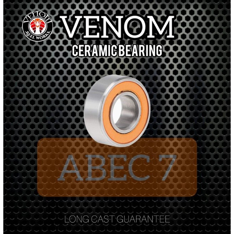 VENOM HYBRID CERAMIC BEARING ABEC7 3x10x4, 3x8x4, 5x11x4, 5x10x4, 5x9x3, 8x12x3,5, 7x14x4, 7x11x3, 7