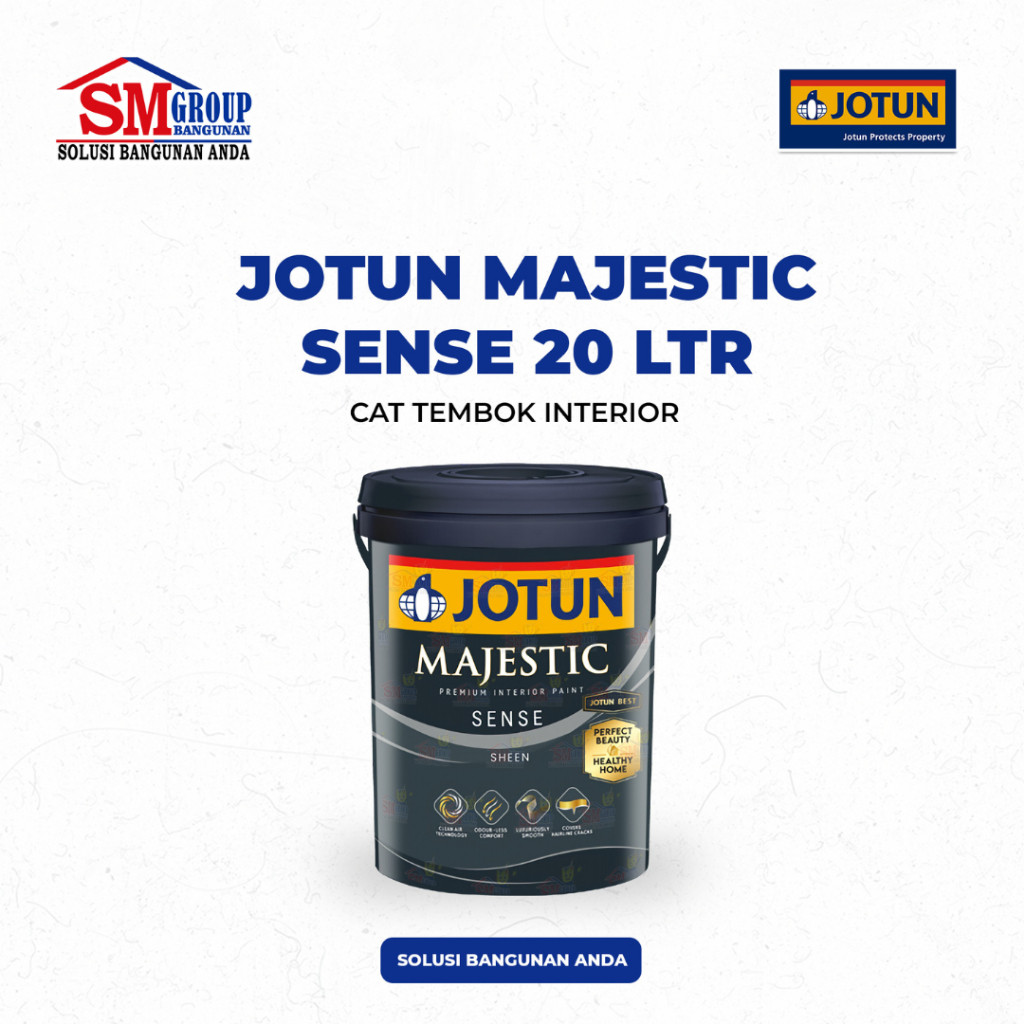 Cat Tembok Interior Premium JOTUN Majestic Sense 20 LTR