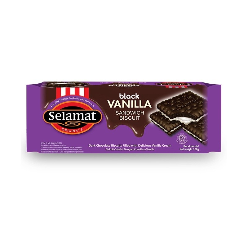 

Selamat Biscuit Black Vanilla 88gr