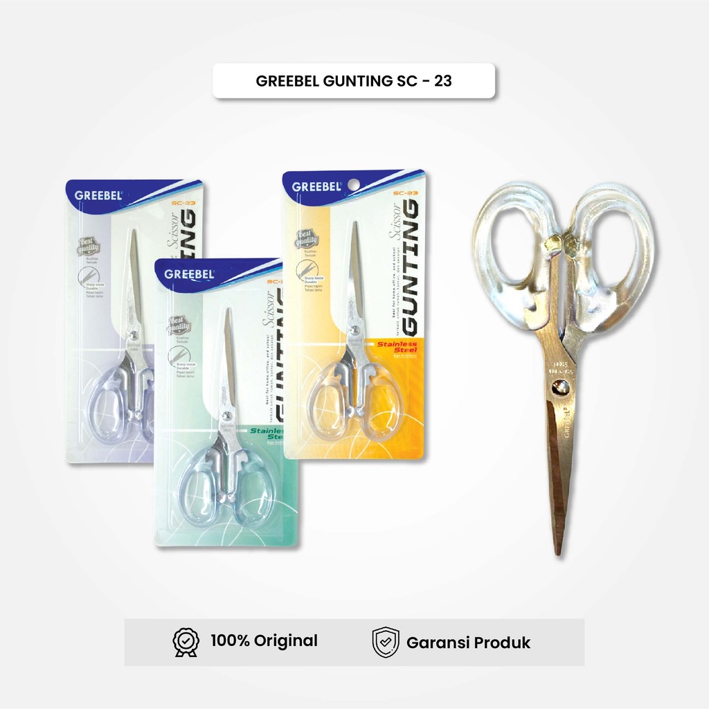 

Gunting Greebel (GUNTING SC-23) / Gunting Kertas / Gunting Sekolah