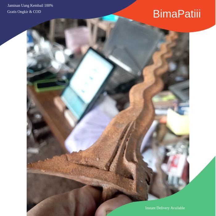 keris sengkelat nggligir termurah sepuh majapahit temuan di sungai dan langsung direstorasi bk Keris