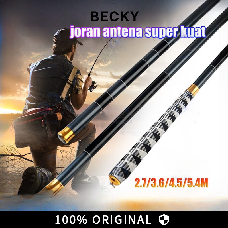 (COD) BECKY Joran Serat Karbon Teleskopik / tegek pancing super kuat / joran tegek super kuat 10kg /