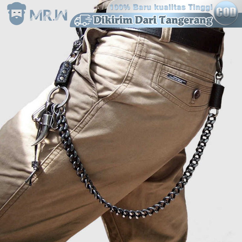 Rantai Dompet Pria Keren / Rantai Dompet Punk / Rantai Celana Dompet / Dompet Rantai Pria