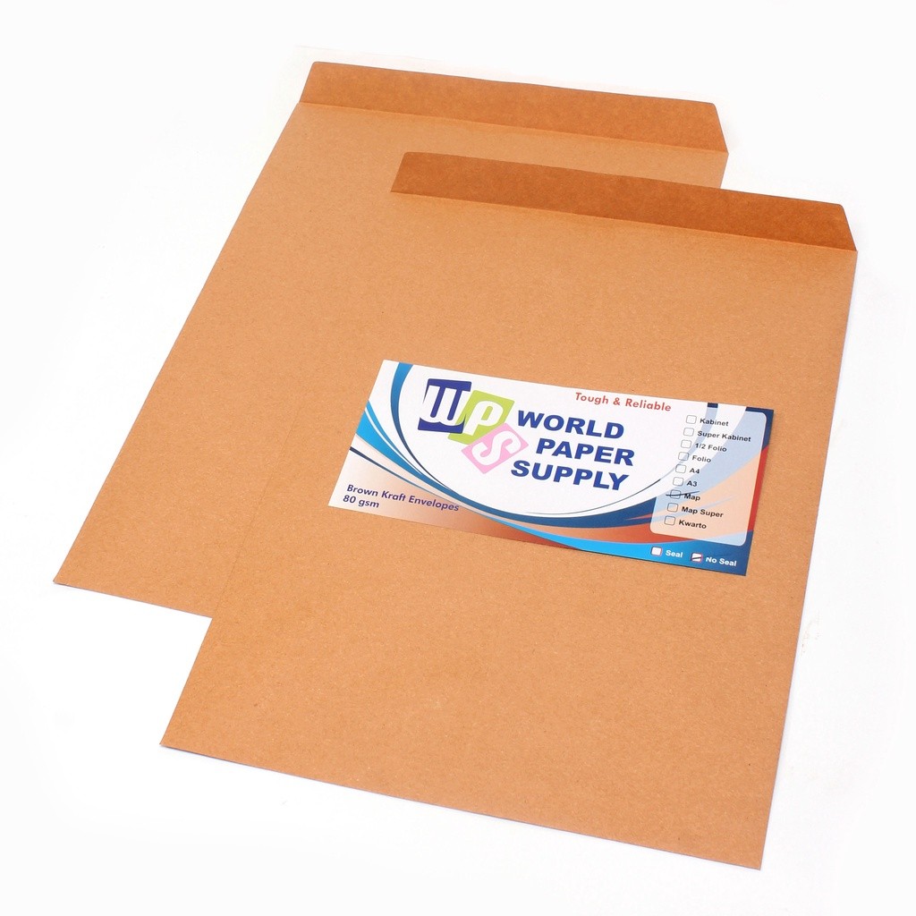

WPS - Amplop Coklat Ukuran Map ( 27,5 x 37,5 cm ) -Per Pak