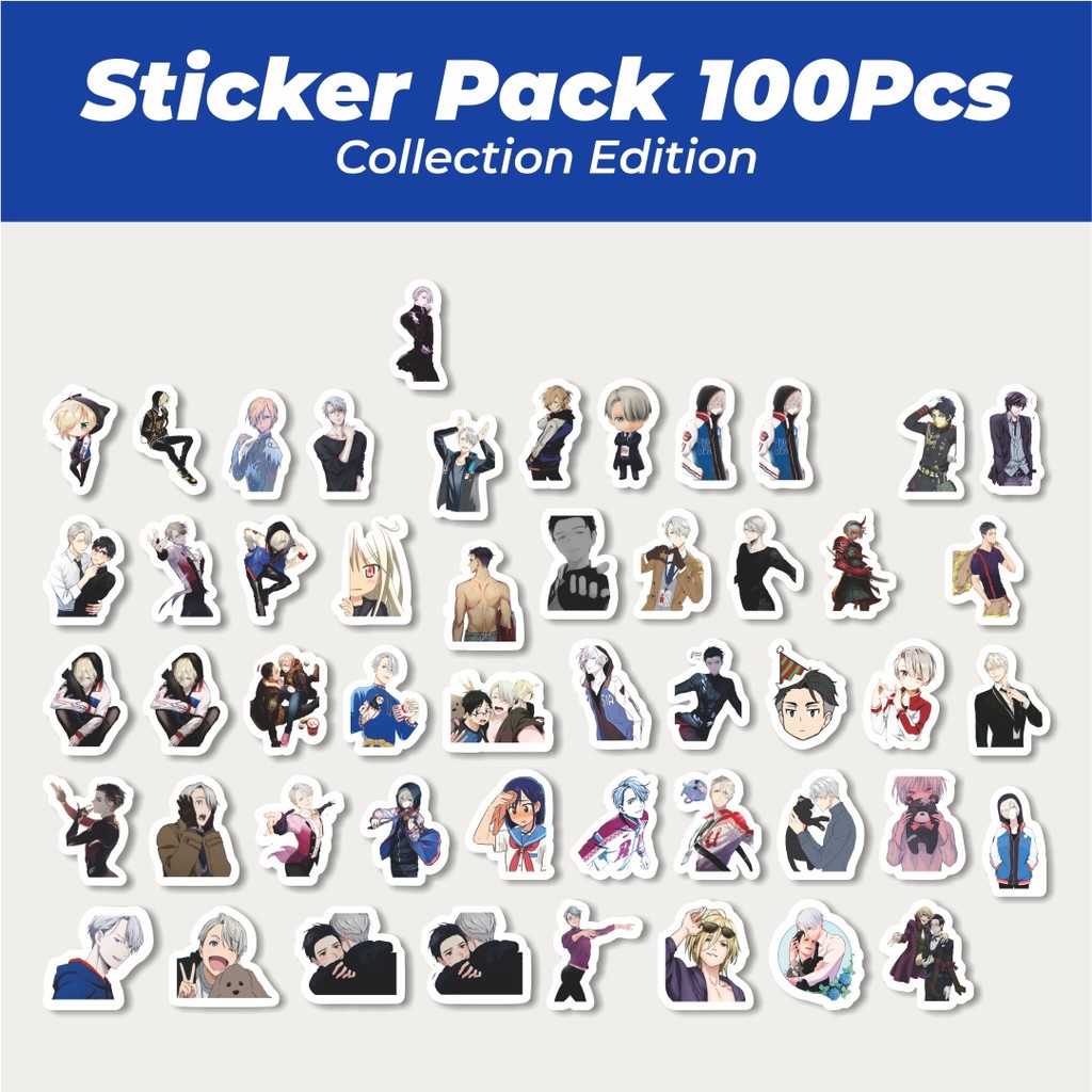 

Hot Stiker Anime Yuri! On Ice Stiker Lucu Anti Air Stikers Berperekat Waterproof Sticker Decal Buat Motor Helm Buku Journal Koper Casing HP Laptop Botol Minum