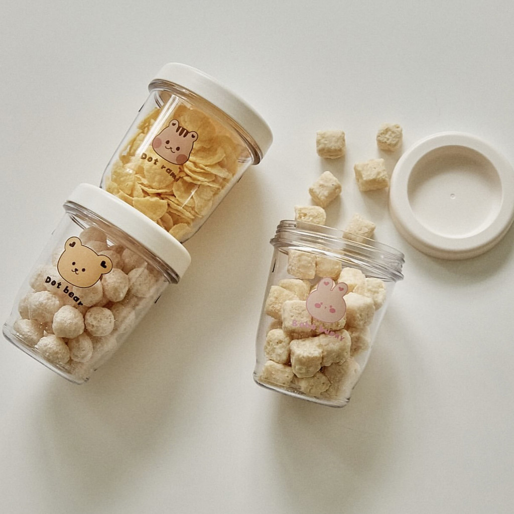 Ins Korean Bear Supplementary Food Box Portable Baby Supplementary Food Bowl Baby Fresh Box Portable