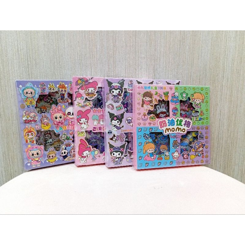 

STICKER LABUBU KUROMI MELODY MOMO STIKER ANAK PEREMPUAN