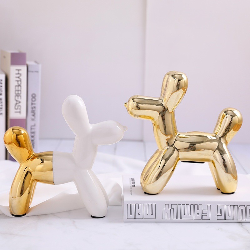 Celengan Anjing Dog Bank Coin  Decoration Gift Bulldog Gold Home Decor Pajangan Rumah