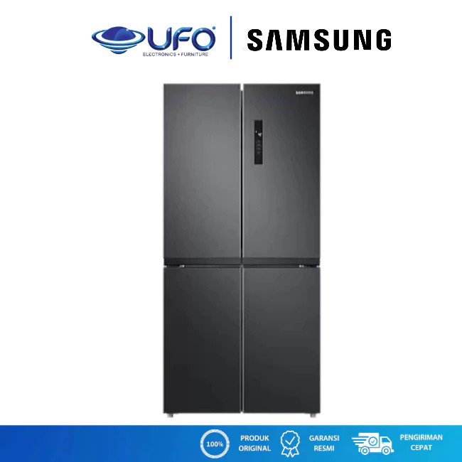 Samsung Kulkas 4 Pintu Side by Side Inverter Lemari Es 468 Liter RF48A4000B4/SE