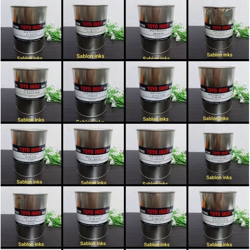 

Toyo Polymate - Cat Sablon Plastik 1kg Beragam Warna