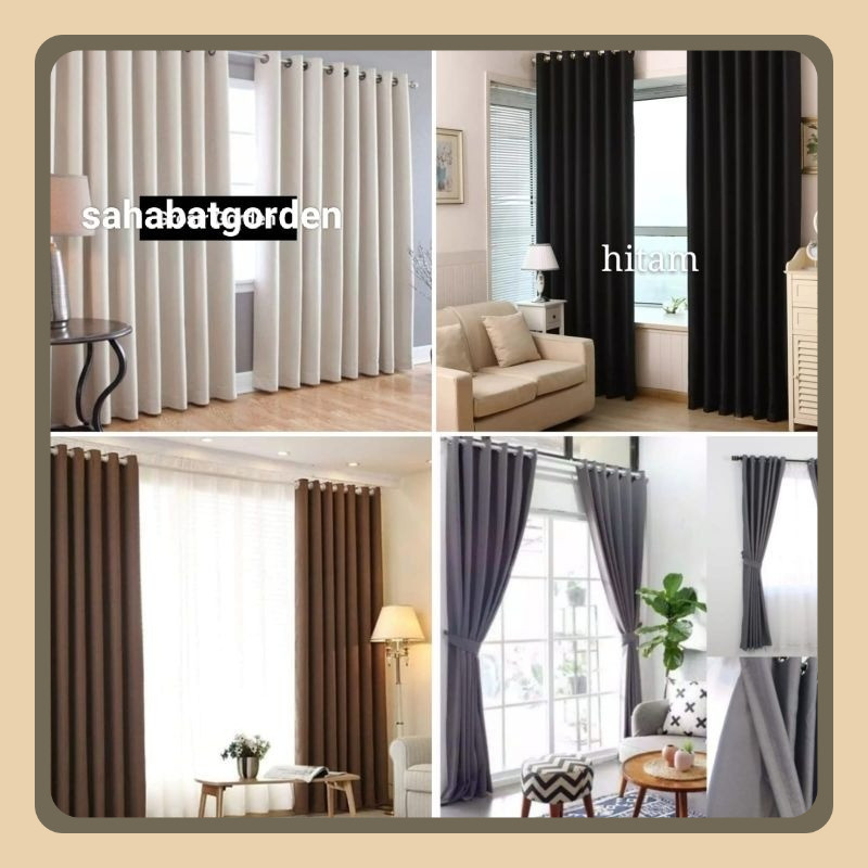 Gorden Blackout Polos Gorden Polos Doff Gorden minimalis