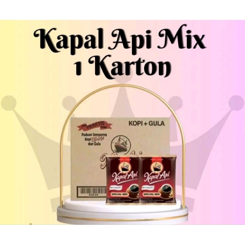 

KAPAL API MIX SATU DUS 12 renceng (120 saset)