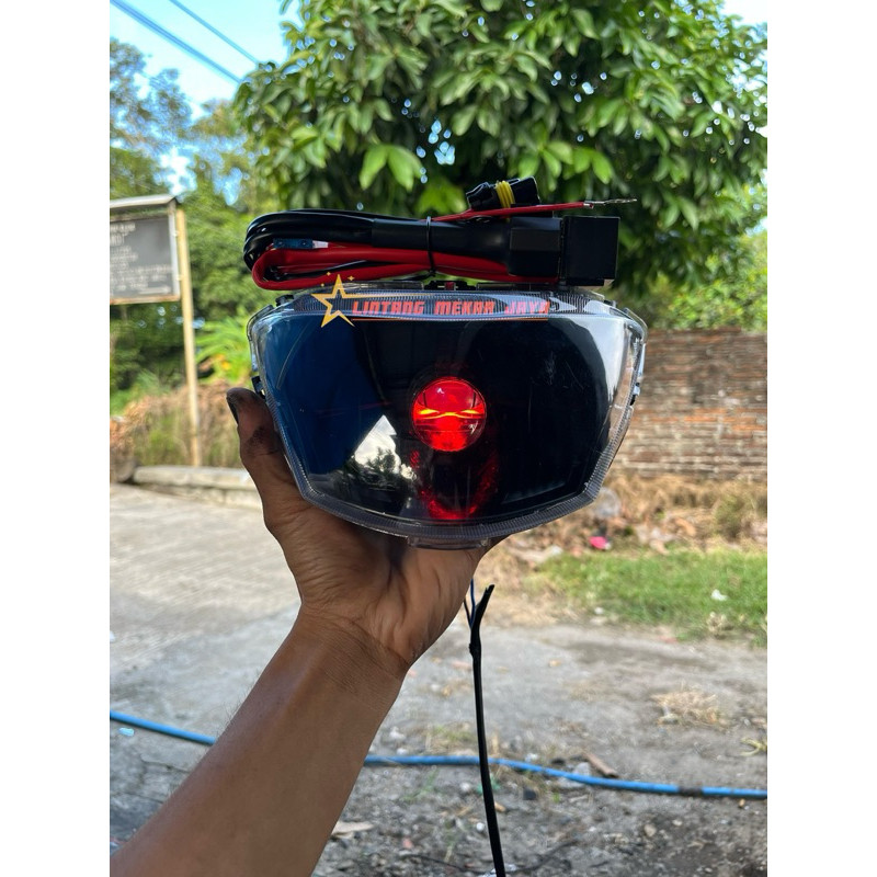 Lampu biled soket H4 MIO J MIO GT lampu biled H4 cahaya biled