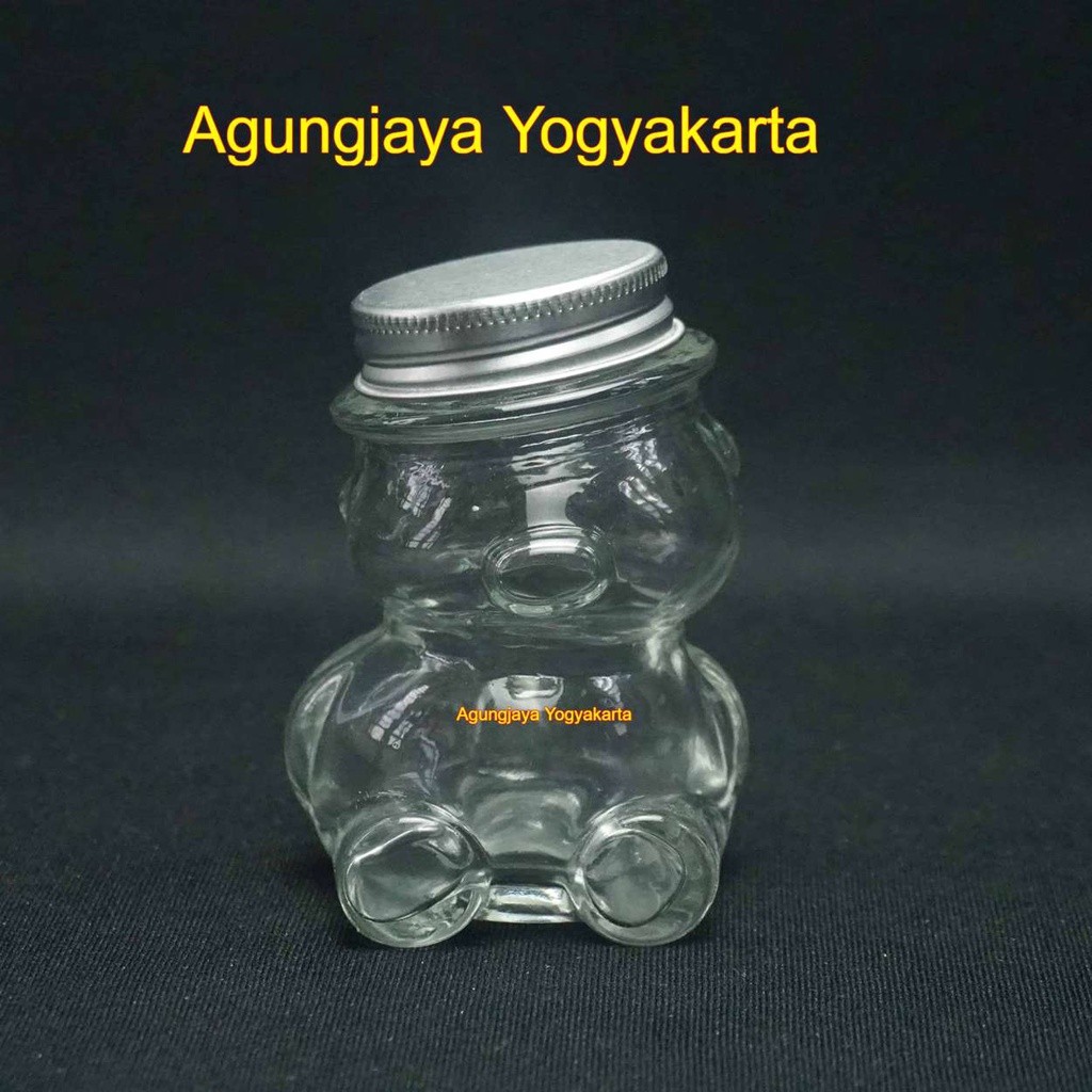 Jar Kaca 80 ml Boneka Clear / Jar Kaca / Toples Kaca / Boneka Kaca / Botol Kopi / Jar 80 ml / Toples