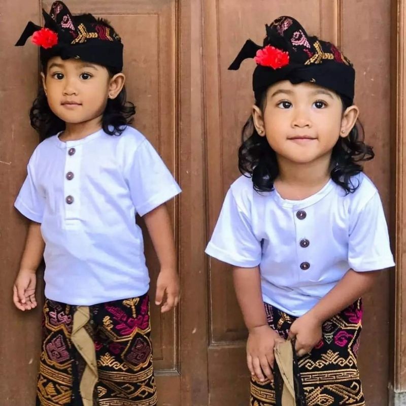 TERBARU Baju Kaos / Pakaian Adat Bali Anak Cowok / Pakaian Adat Bali Pria