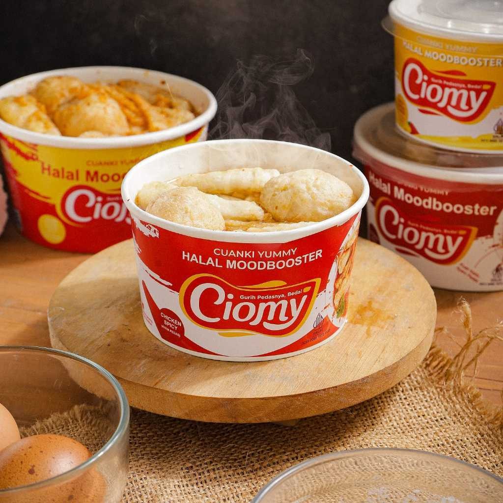 

viral.shop8 CIOMY Non MSG Cuanki Instan Chicken Cheese Cup Spicy Reguler Lite Tahu Lidah Kering Besar kecil viral rasa Kari suir ayam