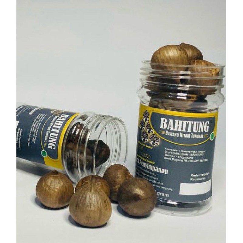

BAWANG HITAM TUNGGAL BLACK GARLIC 100 Gram BAHITUNG